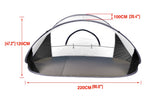 Pop Up Grey Camping Tent Beach Portable Hiking Sun Shade Shelter 69_UA0138-GR