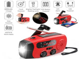 Hand Crank Emergency Radio, Portable Radio Solar Powerd AM FM WB NOAA Weather Radio with Flashlight, V1370-AZ4-08475