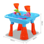 Keezi Kids Sandpit Pretend Play Sets Beach Toys Outdoor Sand Water Table Set PLAY-FUNNEL-BU