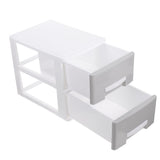 Office Desktop Organizer Grey Plastic Storage Rack For Colleagues 1 Set V1369-AZ3-W-12342