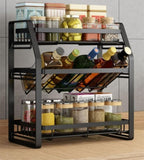 3-Tier Detachable Spice Rack Storage Organiser for Kitchen Countertop V178-36110