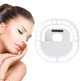 Rechargeable Clip-On Selfie Light For Mobile Phones - Blue V562-C1050583060DBT
