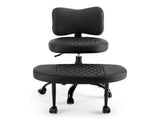 Artiss Cross Legged Kneeling Chair Adjustable Meditation Ergonomic Office Seat KCHAIR-PU-2019-BK