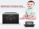 Large Capacity Medication Lock Box, Fridge Lock Box for Medicine Safe, Locking Medicine Box with V1192-AZ-W-9900