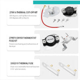 Dryer Heating Element Kit Fit for Bravos MED5630HC1 MED5630HC2 MED5630HW1 MED5630HW0 MED5630HW2 V1369-AZ3-W-11330
