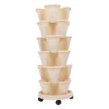 Stackable Flower Pot Multi Layer Waterproofing Space Saving Stable Vertical Garden Planter for Home V1294-YM0901-3111250073711