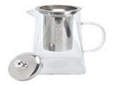 Transparent Glass Teapot with Removable 304 Stainless Steel Filter Tea Kettle for Home Office950ml V1294-YM0901-3118210159614