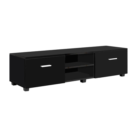 Artiss Entertainment Unit TV Cabinet 140cm Black Jim FURNI-N-GS-TV01-BK-AB