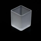 30 Bulk Pack Square Cube Frosted Glass 5cm Tealight Candle Holder Festival Decor Wedding Propose V382-SQFH30