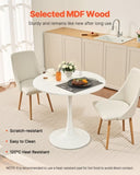 VEVOR 31.5 in Round Dining Table Wood Kitchen Table for 2-4 Person V952-YXCZBKTZMDBTQBT62V0