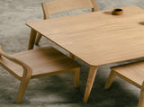 Nobu Oak Dining Table 90 x 90cm V199-DT9090HRONI