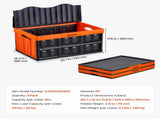 Plastic Collapsible Storage Bins with Lids, 45L 3Packs, Stackable Folding Storage Crates with V952-KZDSLCWXCHS4PZD9O001V0