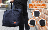 Shopper Bag Travel Duffle Bag Foldable Laptop Luggage Nylon KO-BOSTON NAVY V274-GM-KOEBAG-BOS-NY