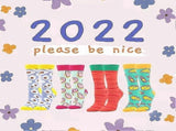 Women's Cotton Novelty Print Socks Animal Food Pattern Cute Pack Socks V1263-JX-4220