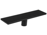 Linear Shower Floor Drain with Removable Cover 304 Stainless Steel Matte Black 30cm V1294-YM0718-3112210005511