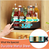 Turntable,Metal Steel ROtating Shelf Lazy Susan Kitchen Cupboard For Kitchen Storage,Cupboard V1188-MS-227-1931