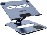 BENFEI 000366GY Laptop Stand with USB C Hub, Multi Function With USB and KVM Switch and 15W Wireless V28-ELEBEN366GY