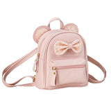 Fashion Cutest Toddler Sequin Bow Ears Bag Mini Backpack for Teen Little Girls with ears and sequin V1192-AZ-W-3075