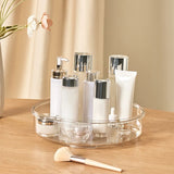 Round Makeup Organizer Countertop Rotating Clear Nordic Style Cosmetic Storage Box V1294-YM0901-3117240232711