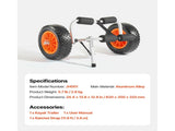 Kayak Cart, 90 kg Load Capacity, Foldable Kayak Trolley with 25.4 cm Solid Rubber Tires & 1 Ratchet V952-SPSPHTTC10IN3S906001V0
