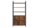 Levede 6 Tier Bookshelf Storage Cabinet Bookcase Display Adjustable Shelves Door CH1170-6-WA-AU
