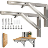 400Mm Folding Wall Shelf, 304 Stainless Steel Folding Bracket For Workbench, Folding Bracket V1188-MS-227-1876