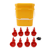 Automatic Chicken Waterer Cup with 12L Handheld Barrel Poultry Drinking Equipemnt for Goose Duck V1294-YM0706-3111230182714