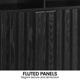 Sarantino Eleni 2-Door Sideboard - Black TBL-751-00-BLK