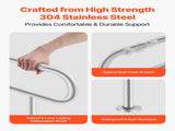 Toilet Safety Rail, 80 cm U-Shaped Handicap Bar, 304 Stainless Steel Senior Safety Pole, Toilet V952-CSFSYZTBKFZ3JJ2VOV0