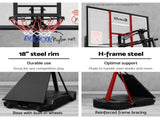 Everfit 3.05M Basketball Hoop Stand System Adjustable Height Portable Black Pro BAS-HOOP-305-S