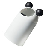 Trash Can Slanted Lidless Plastic Large Capacity Creative Garbage Container for Office Kitchen V1294-YM0901-3117230443511