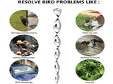 24PCS Bird Repellent Reflective Scare Rods - Ornamental Spinner Deterrent Control Device - Keeps V1366-AZ2-W-13401