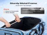 Dance Bag with Garment Rack, 736.6 mm Rolling Dance Duffel, with Wheels, USB Port, Height Adjustable V952-SGMLDYJDWDD2DIMNH001V0