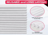 White Microfiber Cleaning Cloth -Pack of 12 Microfiber Cleaning Cloth Bulk, 100 Pack Shop Towels, V1258-DP02-C-998
