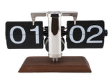Flip Desk Clock Vintage Large Number 24 Hours Auto Flip Down Mechanical Clock for Home Living Room V1294-YM0901-3115250023812