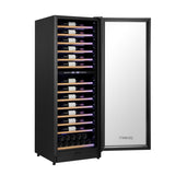 Devanti Wine Fridge Cooler Dual Zone 128 Bottles WC-C-408B-128B-BK