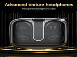 Sports Wireless Earbuds Running Ear-Hooks Pure Bass Earphones Dual LED Display - White - Size 01 V1403-901-73987-WHT-01