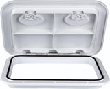 Rectangular Marine Deck Access Hatch with Lid, Boat Storage Inspection Hatch for Yachts, Kayaks and V1189-LC-AMZ-00153