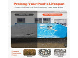 Rectangle Liner Pad, 16 x 32 ft Liner Pad for Above Ground Swimmings, Extra-Thick V952-DSYYCDDRECTAWHGHE001V0