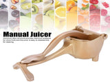 Aluminum Alloy Portable Household Manual Orange Lemon Squeezer Juicer Squeezing Kitchen ToolGold V1294-YM0901-3118200024912