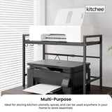 Kitchee Microwave Single Shelf - Expanding Storage Rack Kitchen Organiser Stand V238-SUPDZ-41172633190480