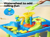 Keezi Kids Sand and Water Table Windmill Shovel Outdoor Sandpit Toys Beach Play PLAY-WINDMIL-BU