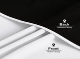 2 Pack White Blackout Curtains for Bedroom, Thermal Insulated Rod Pocket Drapes for Light Blocking V1189-LC-AMZ-00229