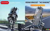Shockproof Phone Mount, Compatible with Bicycles/Motorcycles/Scooters/ATVs, 720-Degree Rotation V1232-MTCSJZJ001