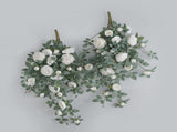 Door Head Cover Decoration Fake Rose Vine Window Landscaping Simulation 22 Head Austin Rose Wall V1294-YM0523-220325DY02-3