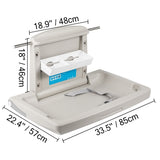 Horizontal Baby Table Wall-mounted Baby Diaper Station Vertical Fold Down Baby V952-YENBGHZ0000000001V0