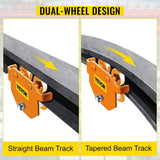 Manual Trolley, 11000LBS/5 Ton Load Capacity Beam Trolley, 4.5-8 inch Adjustable Width Push Beam, V952-STXCBSFZDBDD5XMPDV0
