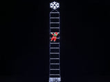 Jingle Jollys Christmas Ladder Lights Santa 3.4m 328LED Hanging Decor Cool White XMAS-MOT-D-LADDER-WH