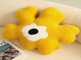 Hugging Pillow Flower Shaped Sponge Filling Soft Thick Decorative Throw Pillow for Sofa Yellow V1294-YM3117220226311-0421
