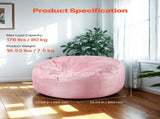 91 cm Round Bean Bag Chair with Removable Cover & Dutch Velvet Pink V952-YXDDY3539INCTJHGXV0